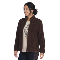 Skechers Womans Jacket Skech-Sherpa Coffee