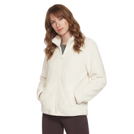 Skechers Womens Jacket Skech-Sherpa Off White