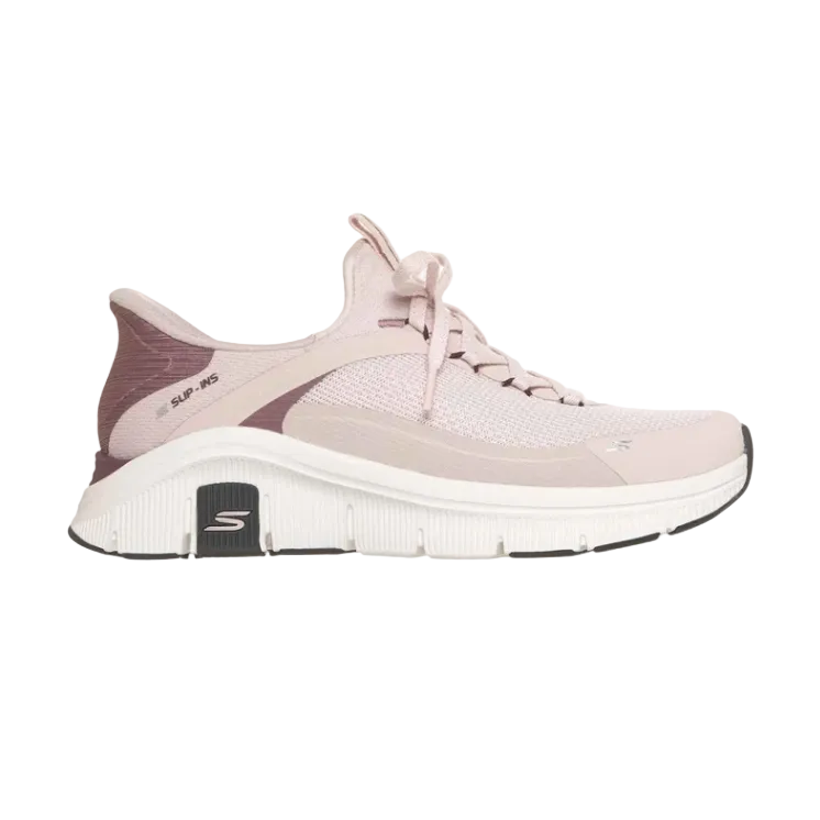Skechers women's mauve Slip-ins Relaxed Fit Flex trainer