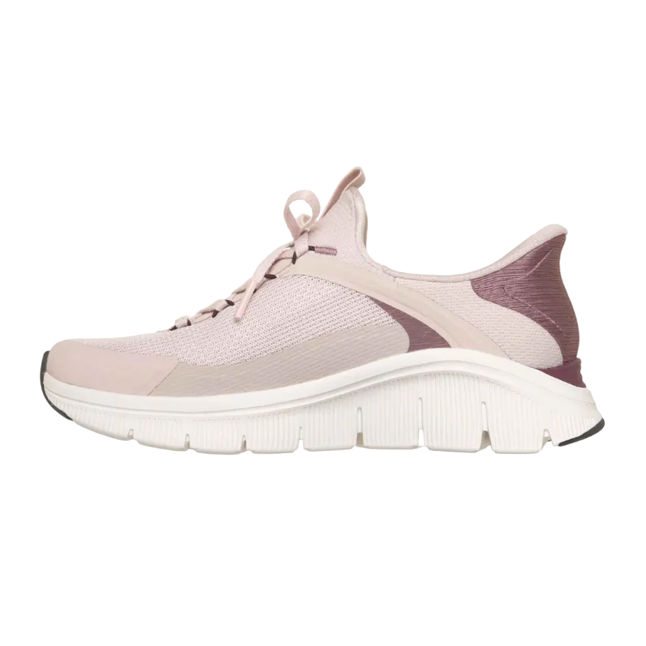 Skechers women's mauve Slip-ins Relaxed Fit Flex trainer