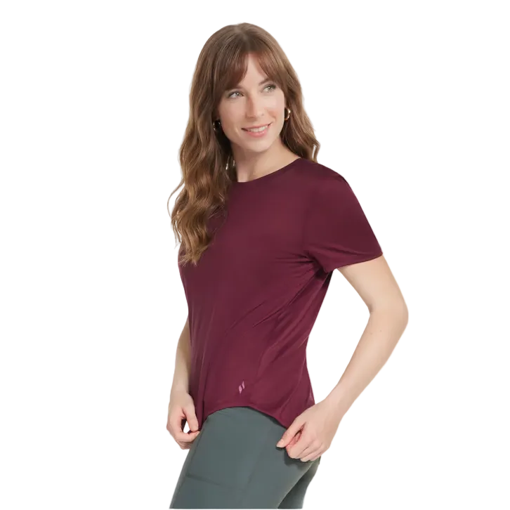 Skechers Womens Tee Go Drift Swift Burgundy