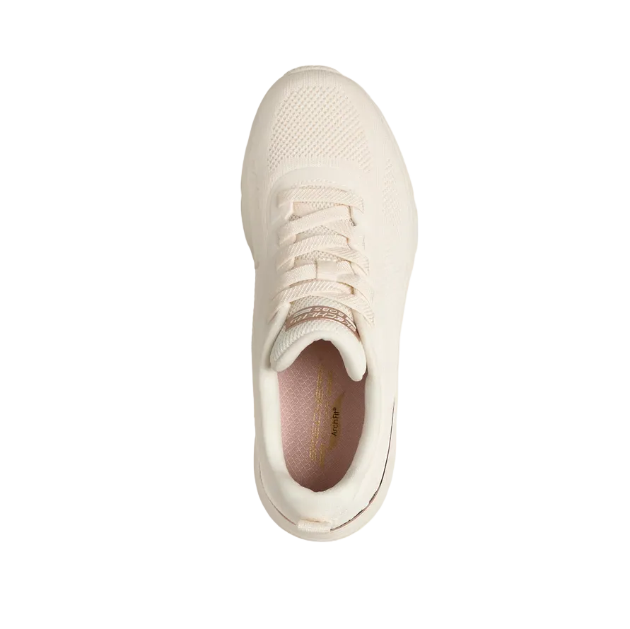 Skechers Womens Trainer Bobs Sport Arch Fit Elev8 Off White