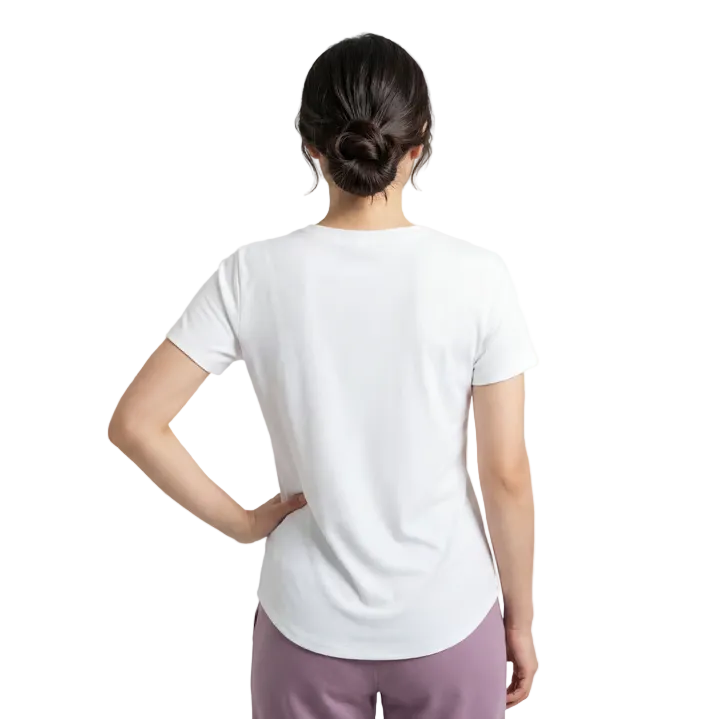 Skechers Womens Tee Go Walk Luxe Rib White