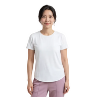 Skechers Womens Tee Go Walk Luxe Rib White