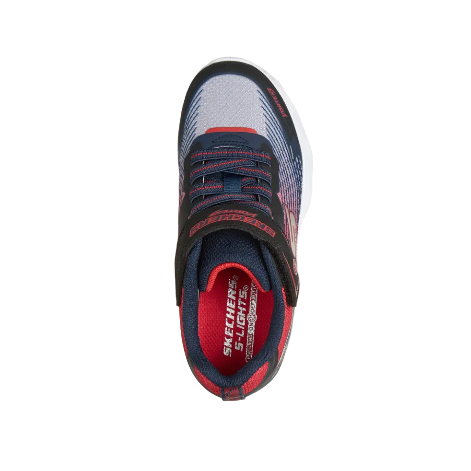 Skechers Boys Trainer S Lights-Vortex 3.0 Black/Red/Blue
