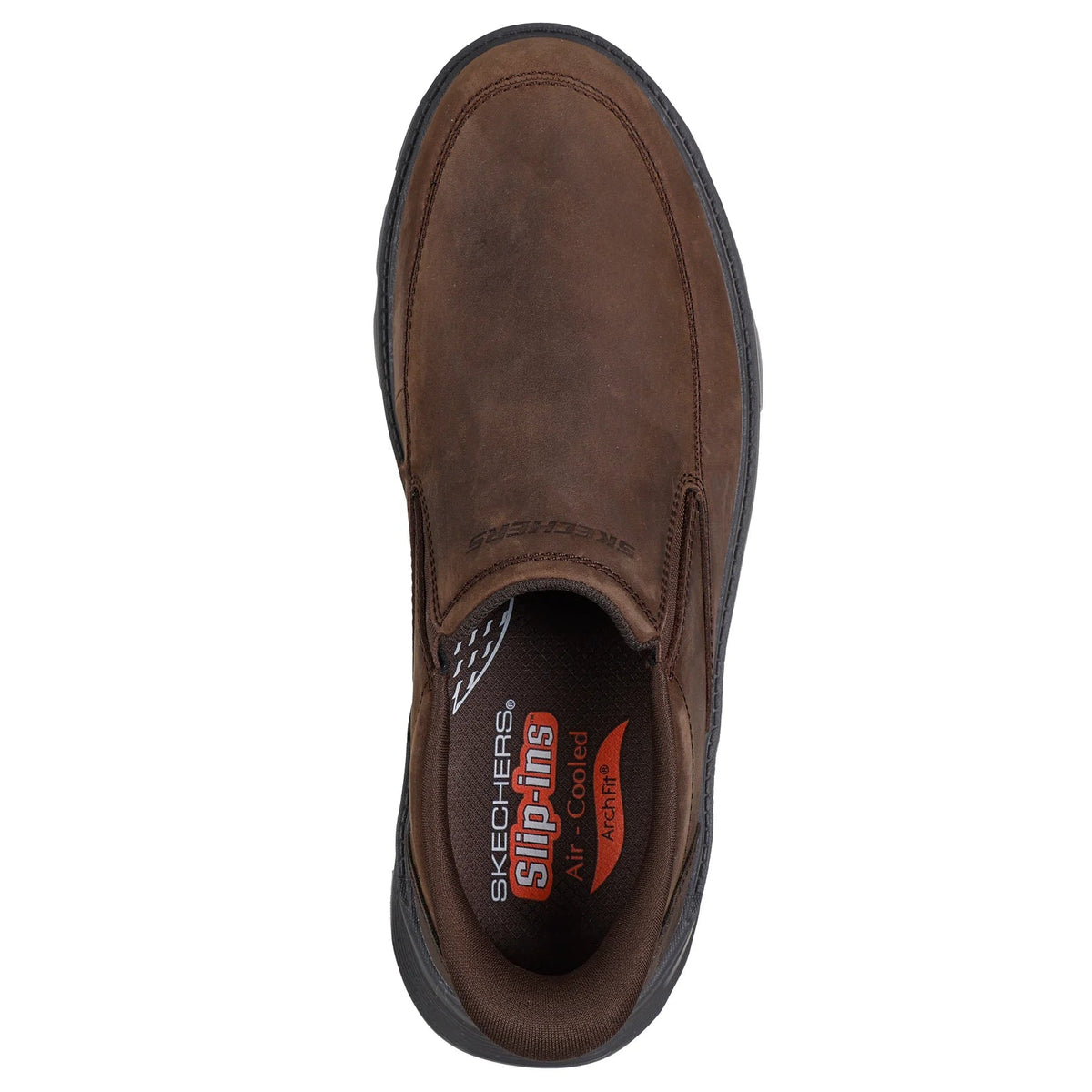 Skechers men's trainer arch fit garza-umar cocoa