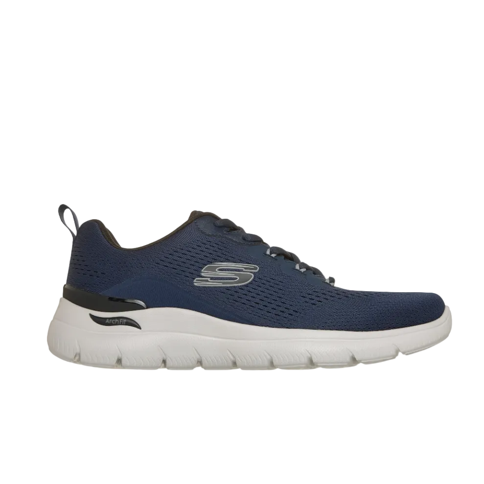 Skechers Mens Trainer Arch Fit Summits-Kravel Navy