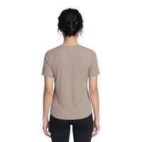Skechers Womens Tee Go Walk Luxe Rib Taupe