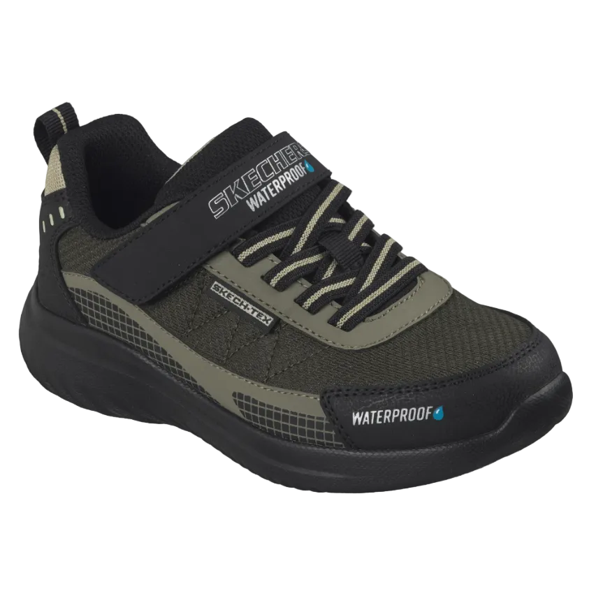 Sketchers Boys Trainers Aqua Pace Black/Olive