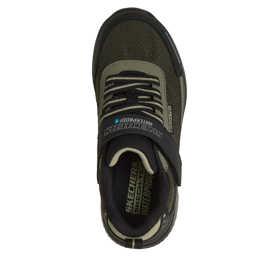 Sketchers Boys Trainers Aqua Pace Black/Olive