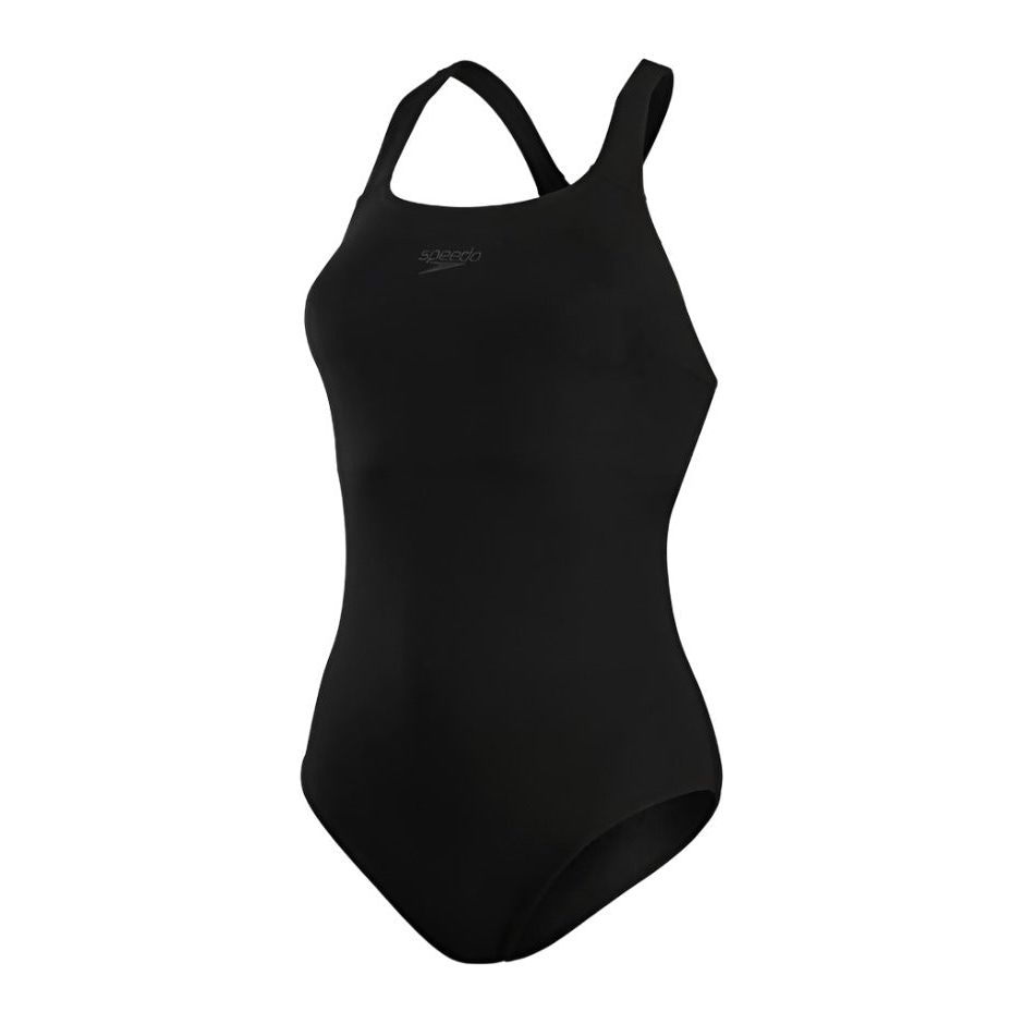 Speedo Womens Eco Endurance+ Essential Kickback Swimsuit Black