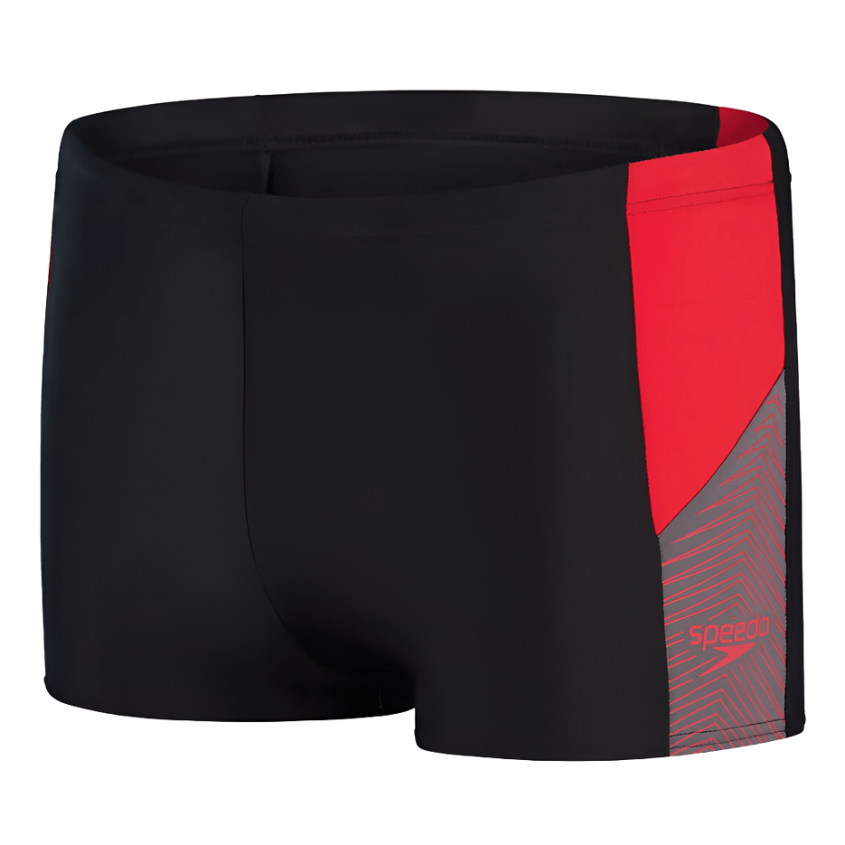 Speedo Mens Dive Splice Aquashort AM Black/Red - Donaghys