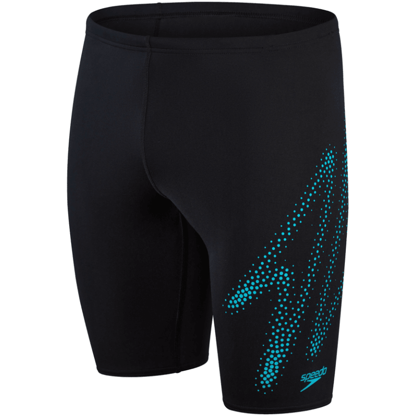 Speedo Boys Hyperboom Placement Jammer JM Aquashorts Black/Blue - Donaghys