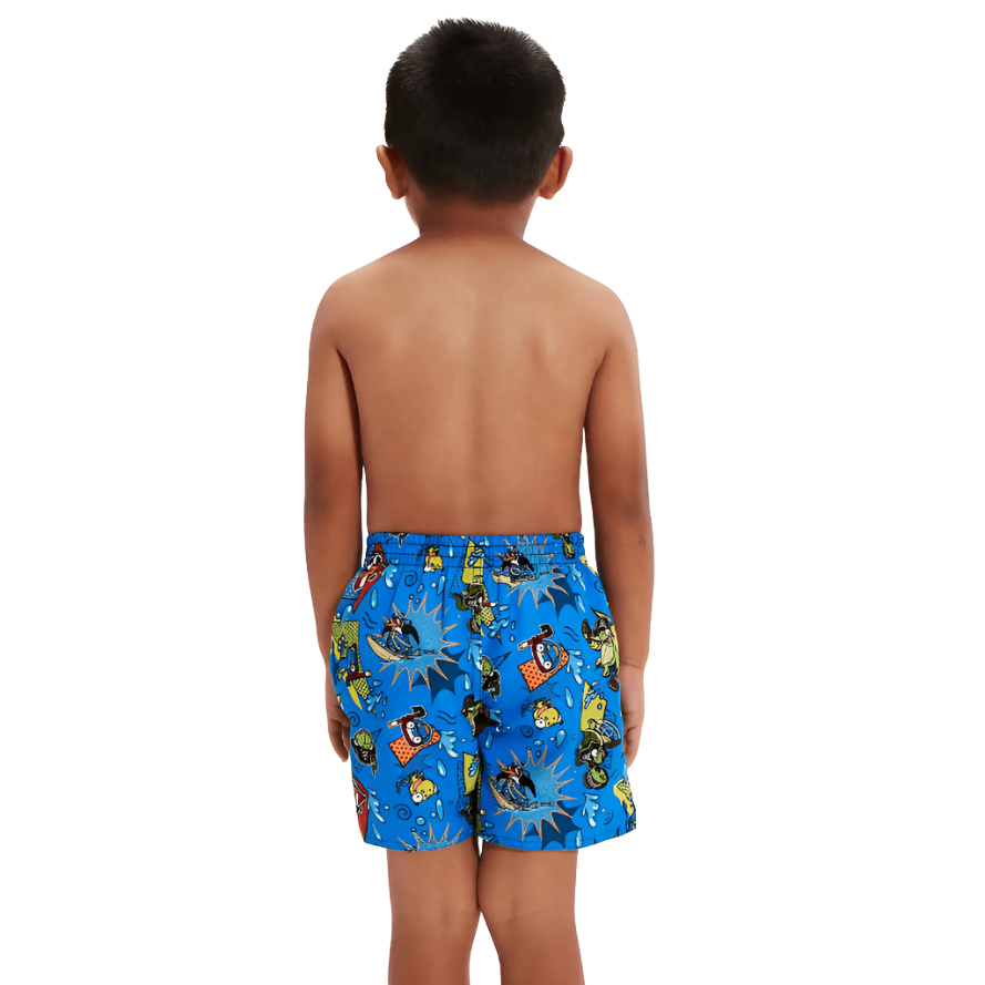 Speedo Boys Infant Learn To Swim 11” Swim Shorts Blue/Yellow - Donaghys