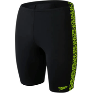 Speedo Mens Boomstar Splice Jammer Aquashort AM Black/Yellow - Donaghys