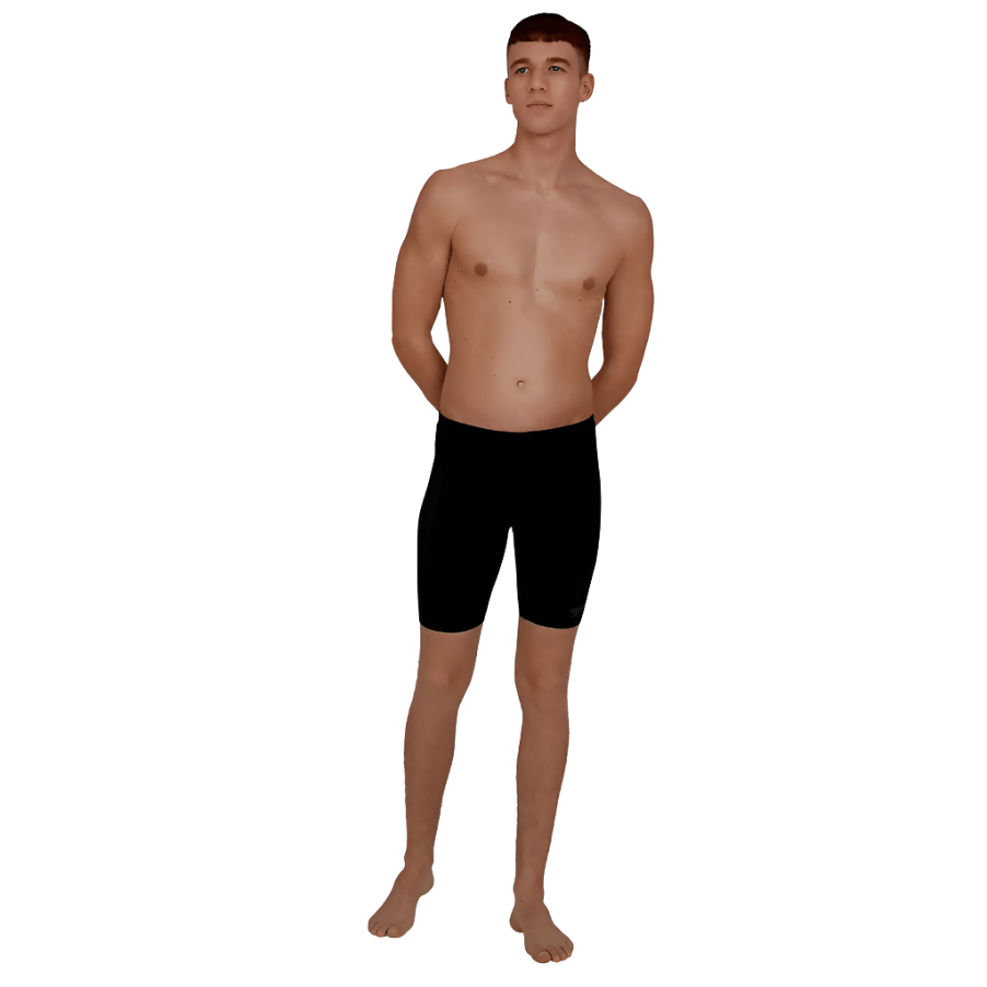 Speedo Mens Essentials Endurance+ Jammer Aquashort AM Black - Donaghys