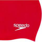 Speedo kids' red moulded silicone swim cap