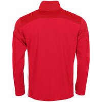 Stanno Pride adults' red and white quarter-zip top