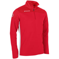 Stanno Pride adults' red and white quarter-zip top