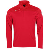 Stanno Pride adults' red and white quarter-zip top