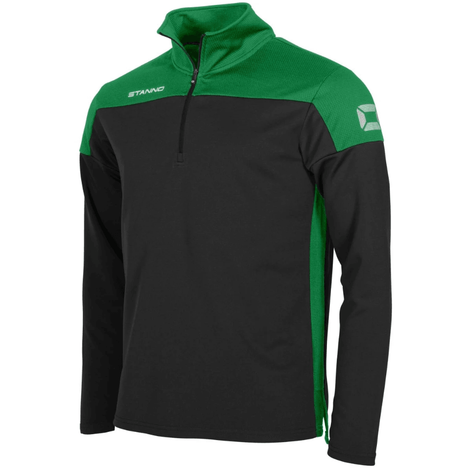 Stanno Adults Pride ¼ Zip Top Black/Green - Donaghys
