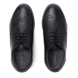 Startrite Girls Shoe Brogue Pri Black Leather - Donaghys