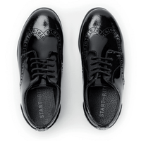 Startrite Girls Shoe Brogue Pri Black Patent - Donaghys