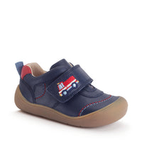 Startrite Boys Shoe Harvest Navy Leather/Fire Engine