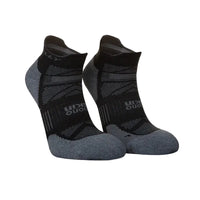 Hilly Supreme Medium Cushioning Socklet Black/Grey Marl