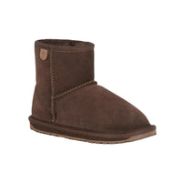 EMU Wallaby Mini girls' chocolate suede boots with merino wool lining