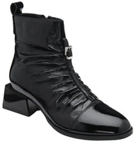 Lotus Womens Ankle Boot Tarni Black Patent