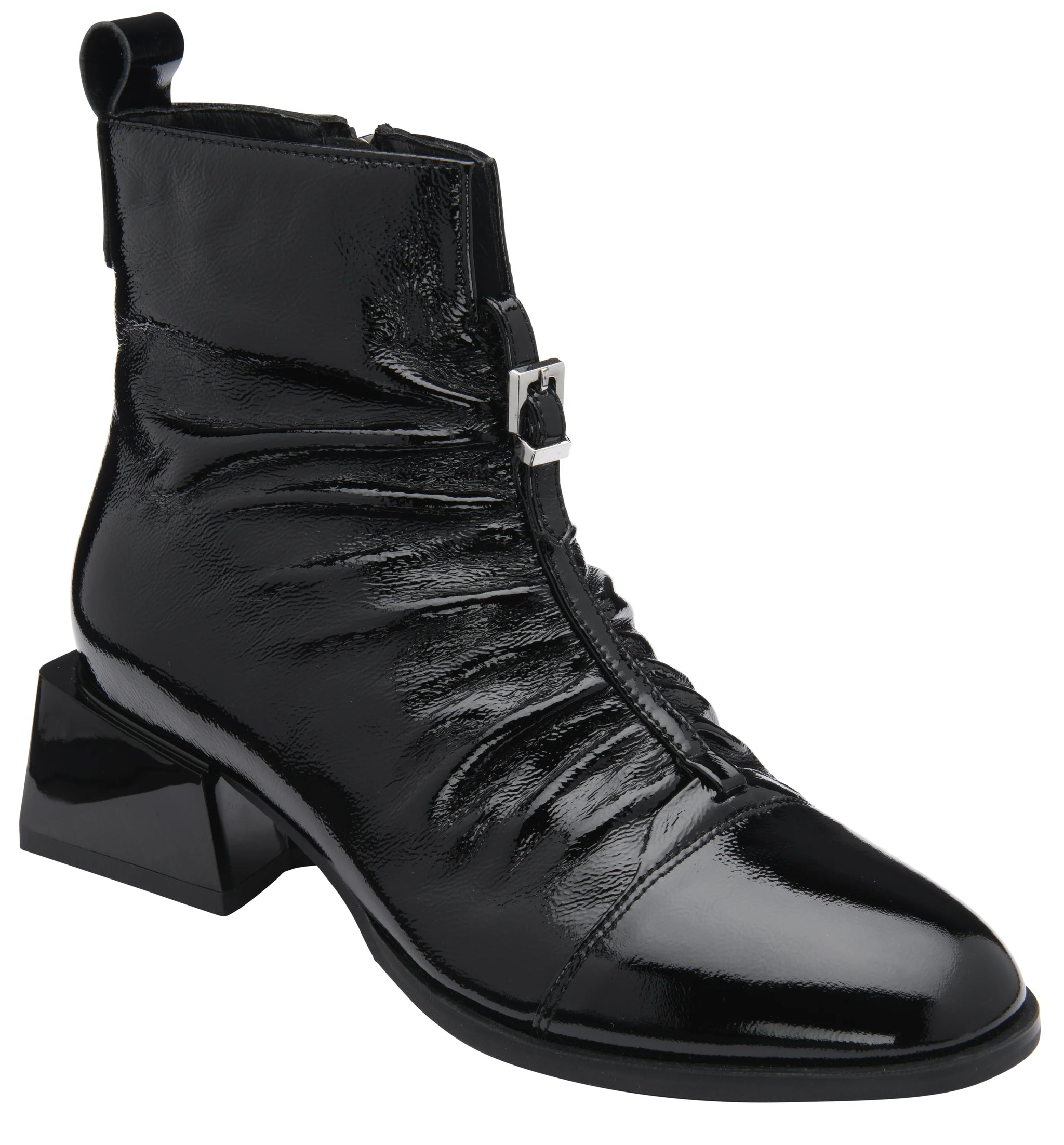 Lotus Womens Ankle Boot Tarni Black Patent