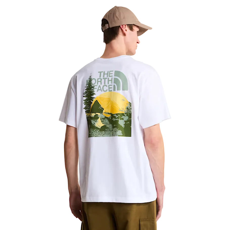 The North Face men's white graphic t-shirt