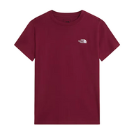 The North Face Womens T-Shirt Evolution Simple Dome Slim Burgundy Crush