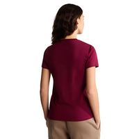The North Face Womens T-Shirt Evolution Simple Dome Slim Burgundy Crush