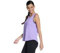Skechers Womens Tank Top Stride Performance Purple/Coral