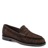 Brown loafer shoe on a transparent background