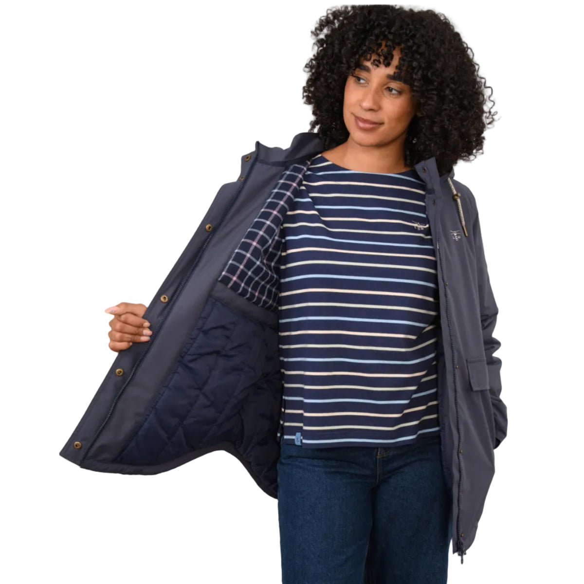 Lighthouse women's Tess coat in navy
