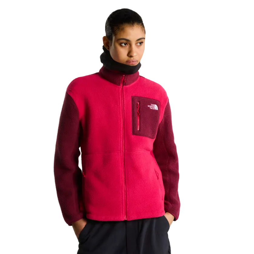 The North Face Womens Fleece Yumiori Full Zip Lali Guran/Burgundy Crush