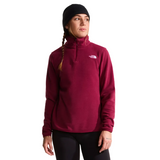 The North Face Womens Fleece Glacier 1/4 Zip Burgundy Crush