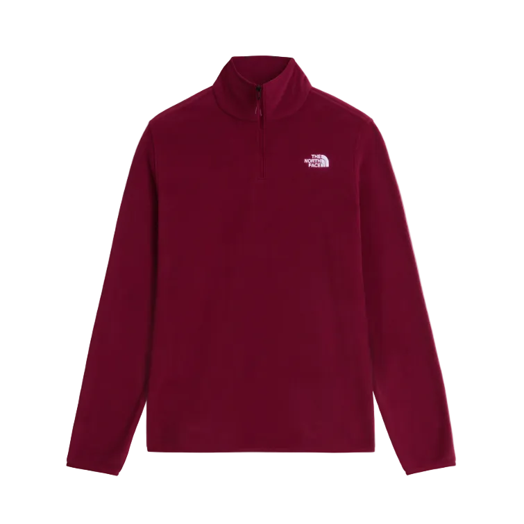 The North Face Womens Fleece Glacier 1/4 Zip Burgundy Crush