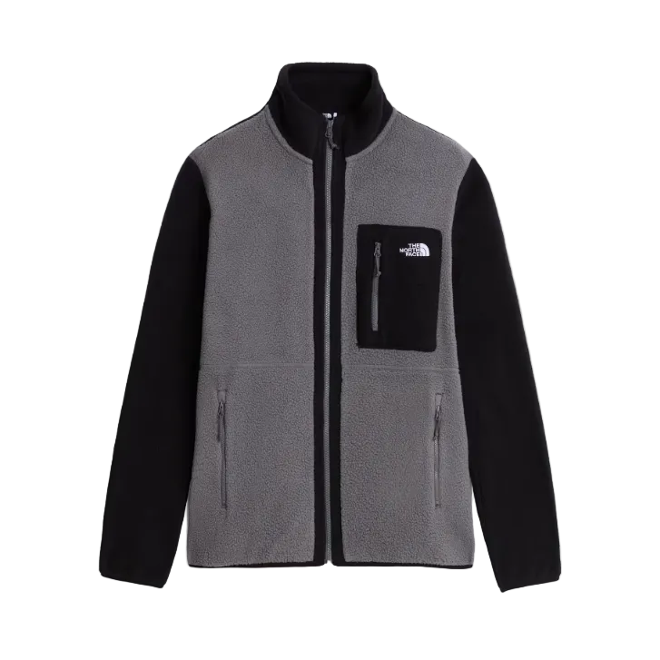 The North Face Mens Fleece Full Zip Yumiori Smoked Pearl/TNF Black