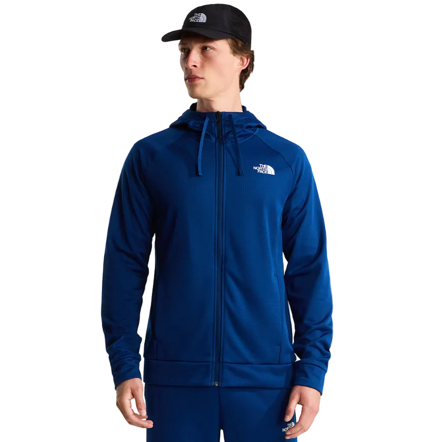 The North Face Mens Jacket Reaxion 2.0 Hooded Full Zip Estate Blue/Dark Heather