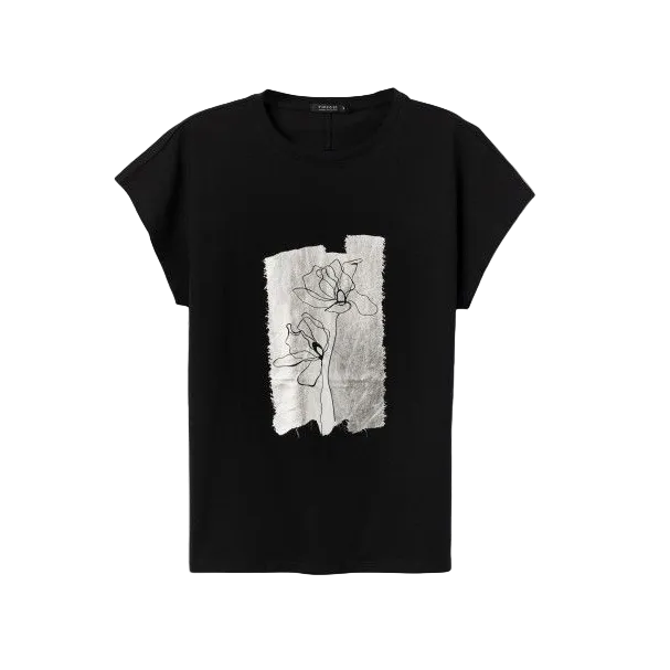 Tiffosi Womens T-Shirt Madrid 26 Black