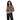 Tiffosi Jordania women's chocolate brown printed shirt
