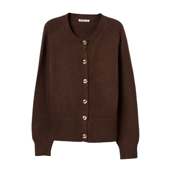 Tiffosi Lion women's brown knitted cardigan