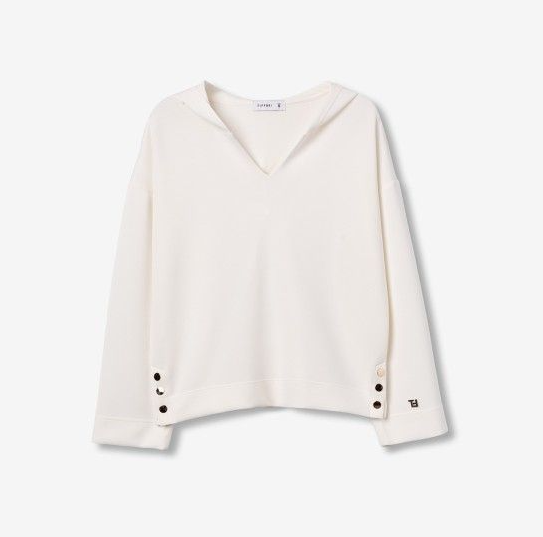 Tiffosi Womens Hoodie Olivia Star White