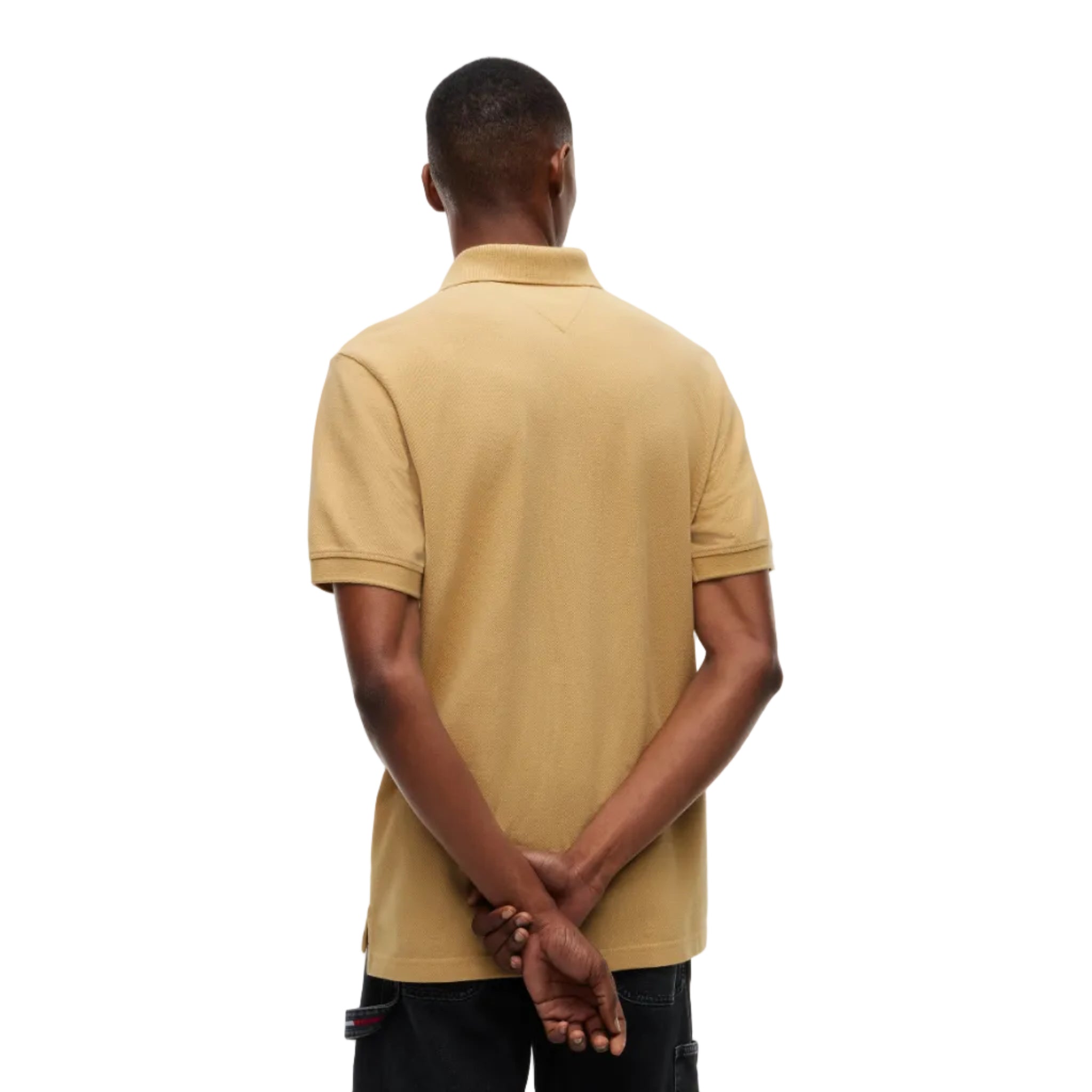 Tommy Jeans Mens Polo Essential Sandy Beige