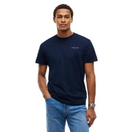 Tommy Jeans Mens T-Shirt Slim Linear Chest Dark Blue