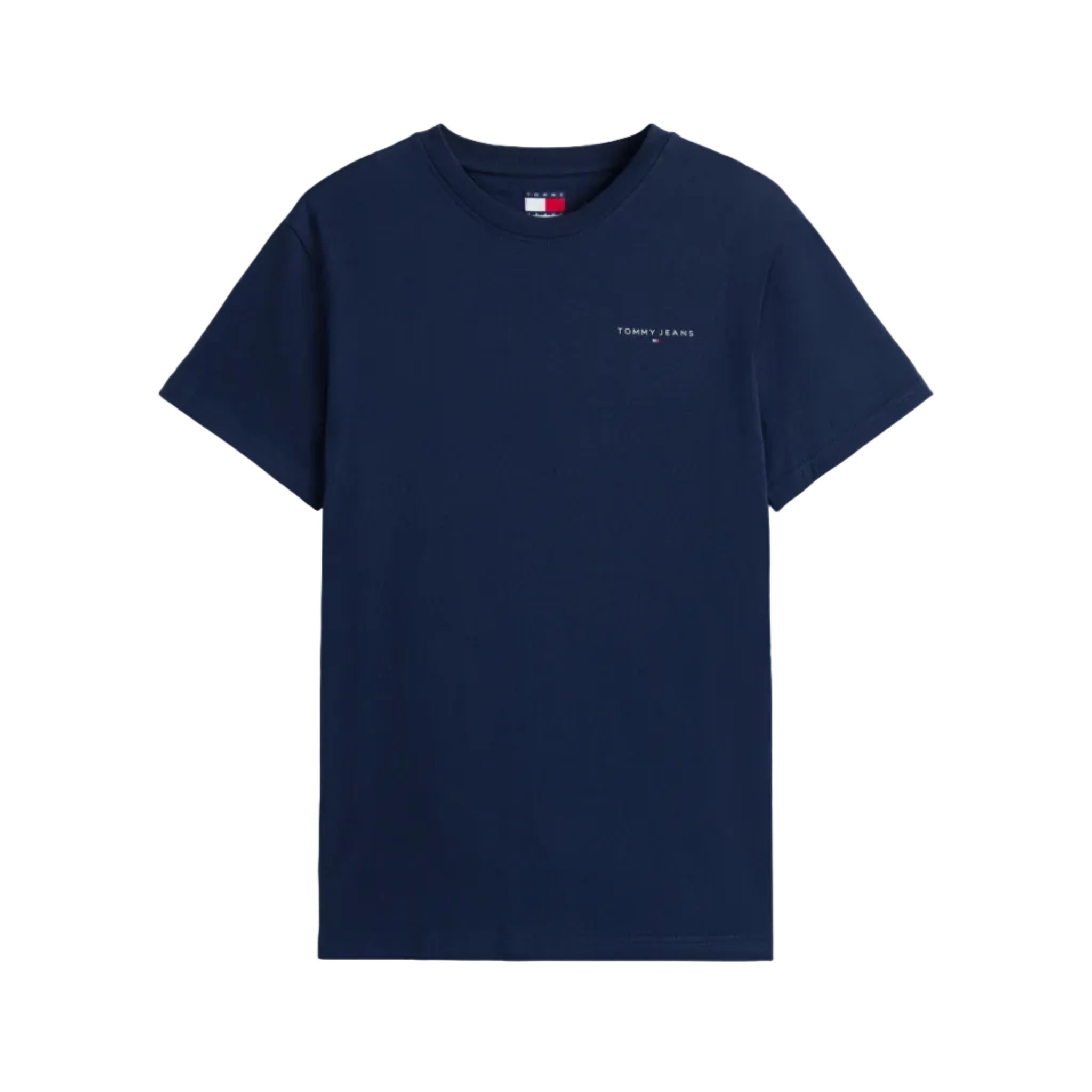 Tommy Jeans Mens T-Shirt Slim Linear Chest Dark Blue